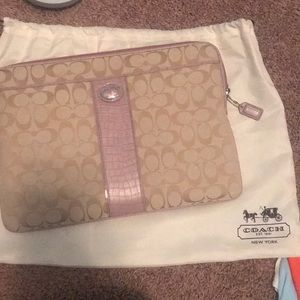 Coach laptop case